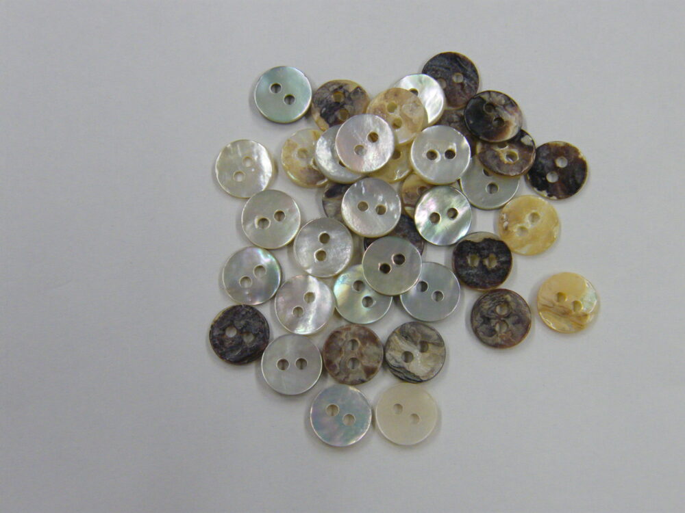 613MS アコヤ貝(2穴) 9mm 1個20円