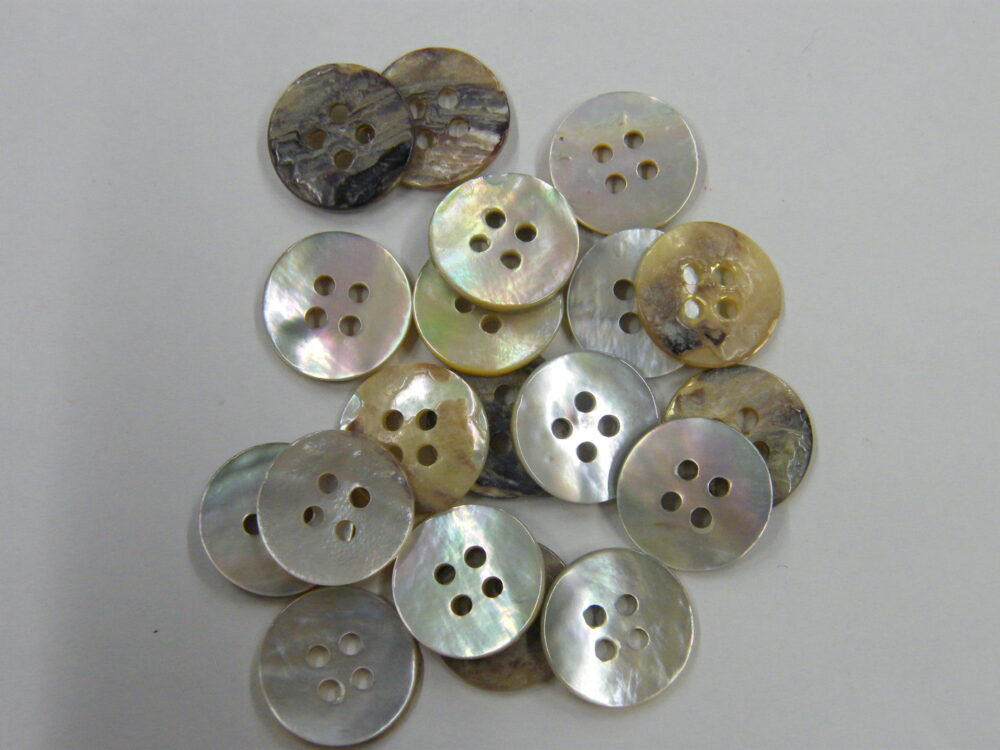 617MS アコヤ貝(4穴) 13mm 1個25円